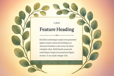 Captivating Watercolor Border Frame with Eucalyptus Twigs