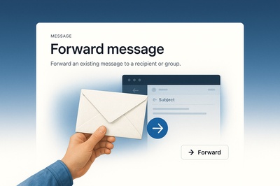 Elegant Web Design with Forward Message Concept