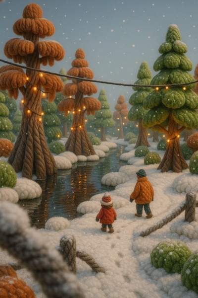 Everglades Winter Atmosphere in 3D Scene