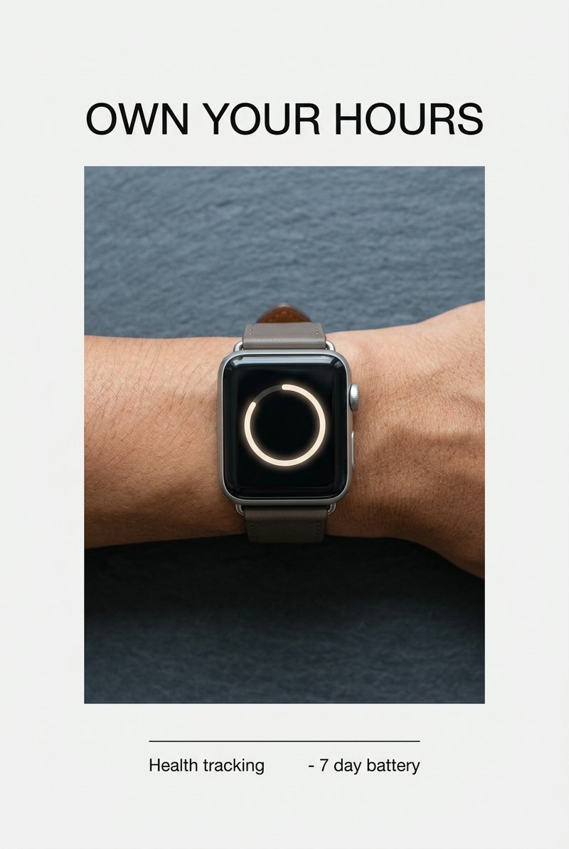 modern wristwatch close-up