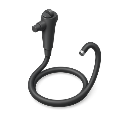 3D Endoscope Icon with Isometric View and Transparent Background