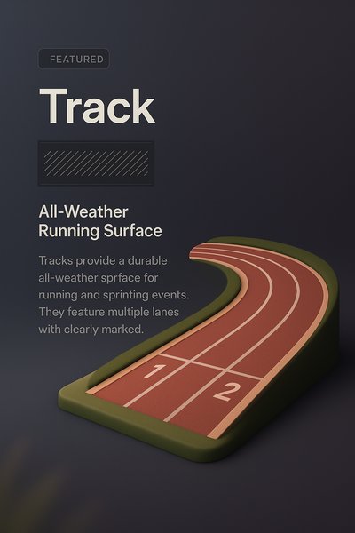 3D Track Design with Integrated Text and Graphics