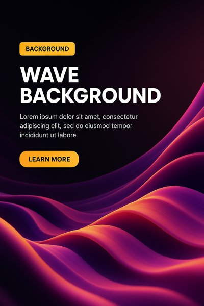 Abstract Wave Background with Gradient Colors