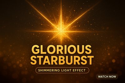 Elegant Graphic Featuring Shimmering Starburst Effect