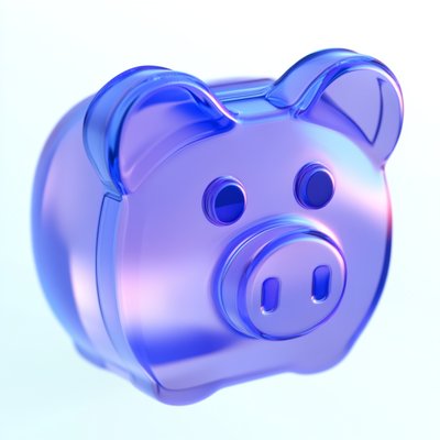 Translucent Piggy Bank in Modern Design