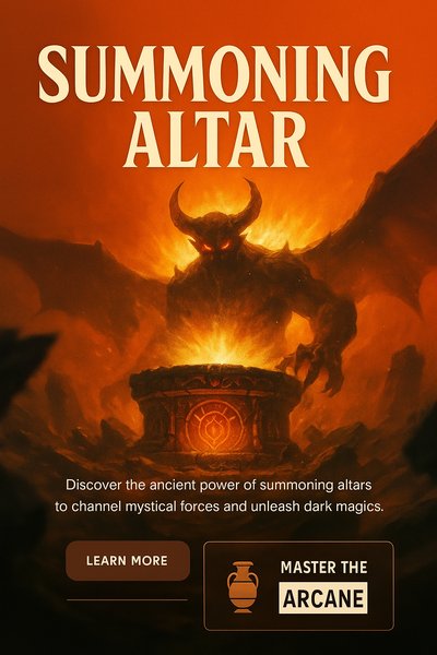 Dynamic Summoning Altar Visual with Engaging Aesthetic