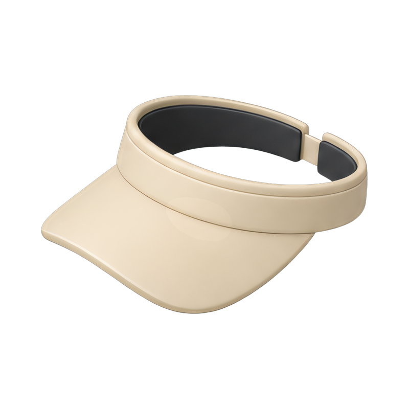 Sporty tennis visor style