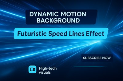 Dynamic Motion Background with Futuristic Speed Lines Effect