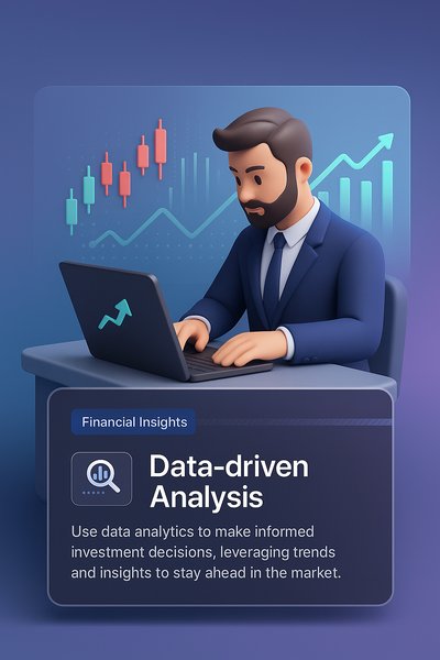 Businessman Analyzing Financial Data on Laptop