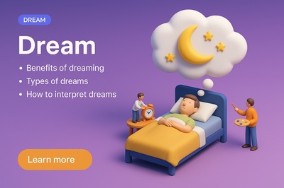Dream-Themed 3D Scene with Miniature Characters