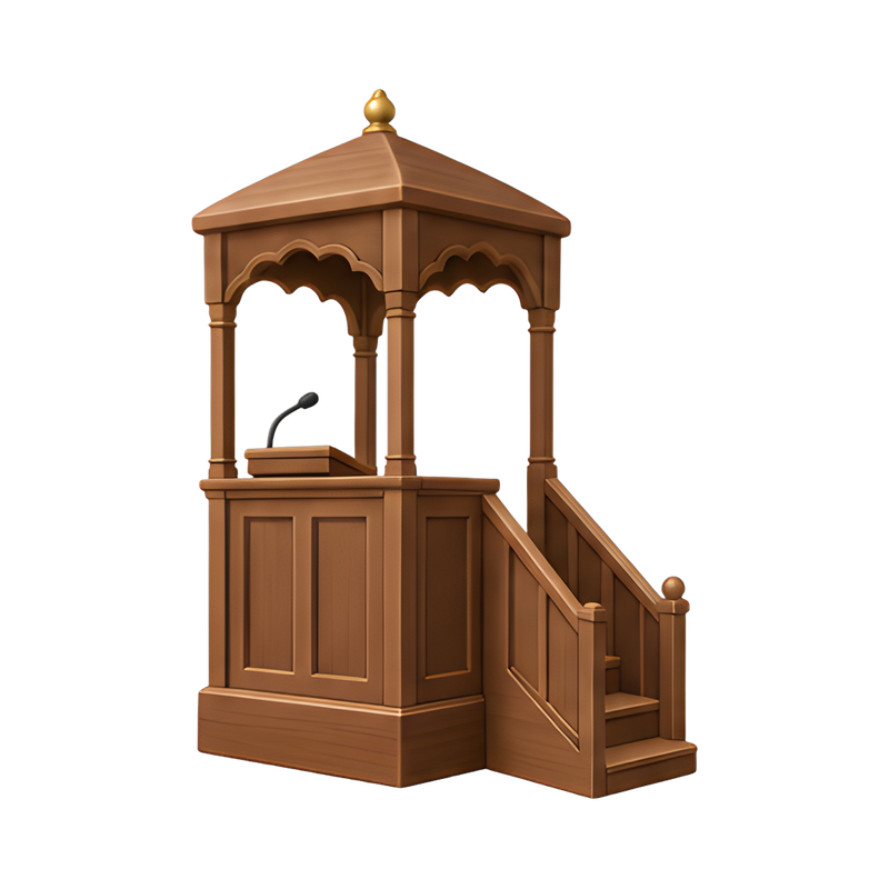 elegant wooden pulpit design