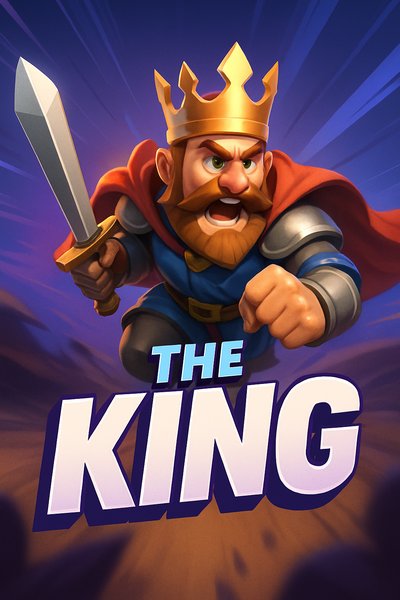 Dynamic Illustration of a King in Action