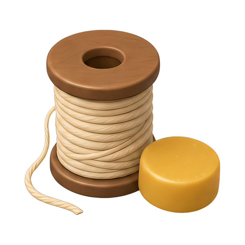 natural waxed linen thread