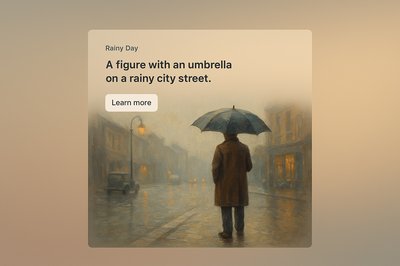 Rainy Day Oil Painting - Captivating City Scene