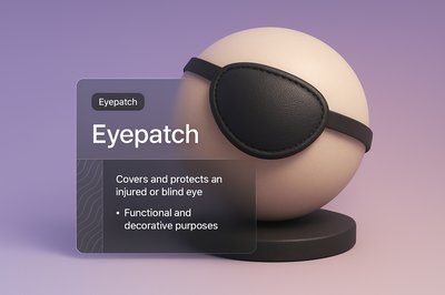3D Eyepatch Design with Creative Visual Elements