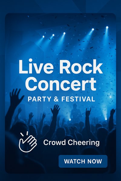 Promotional Graphic for Live Rock Concert Event