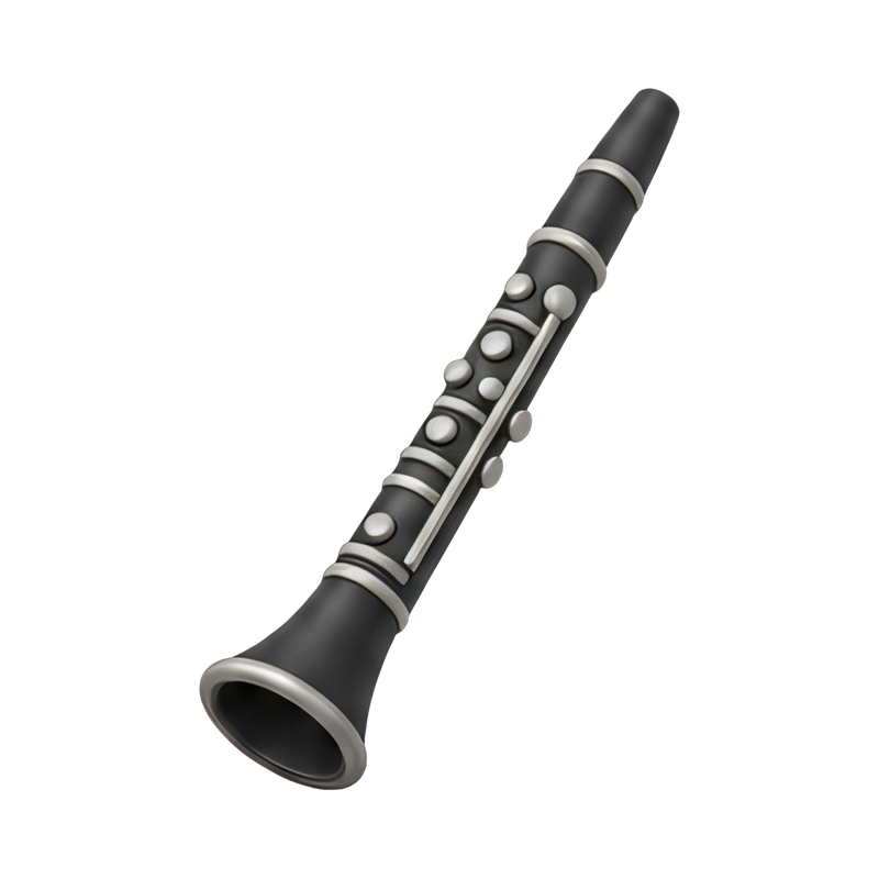 elegant black clarinet