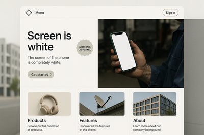 Realistic Landing Page Design with Minimalist Elements