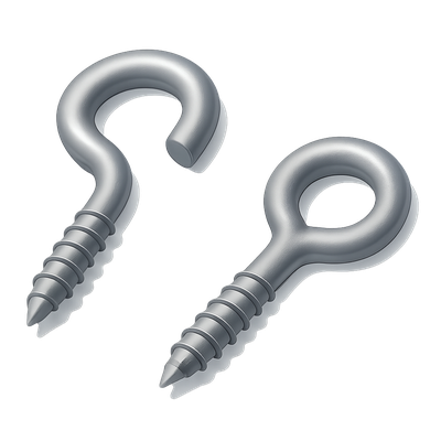 Stylized 3D Hook Icon with Isometric View