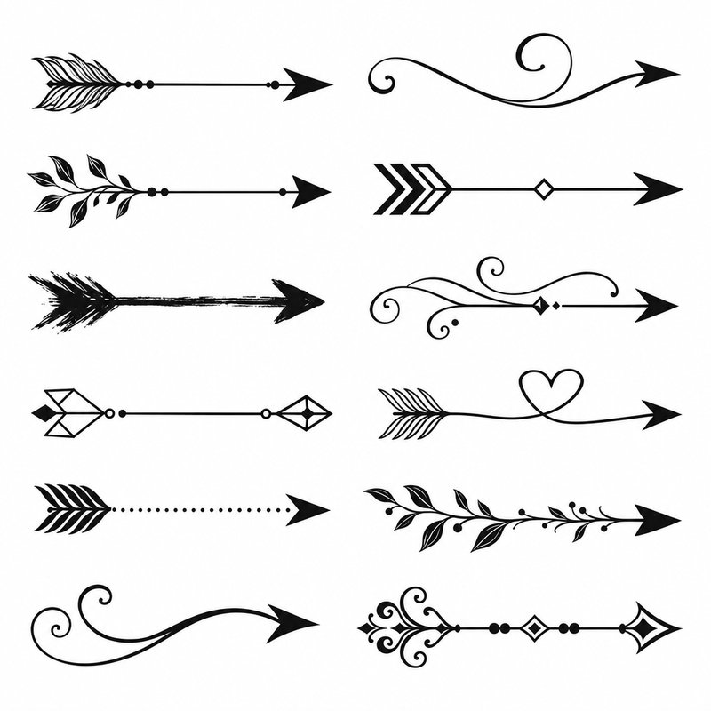 Decorative Arrow Design Elements