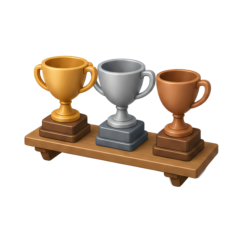 trophy shelf display