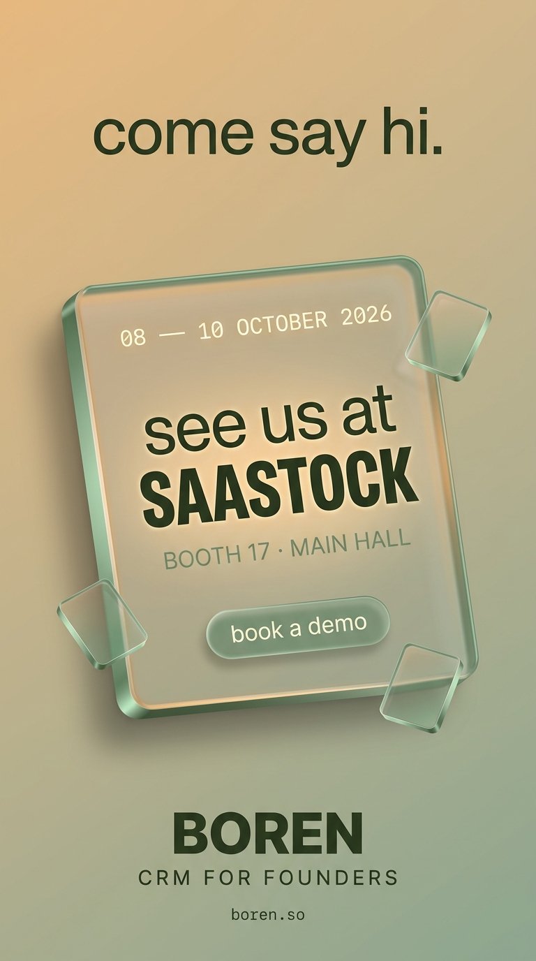 3D conference event card mockup