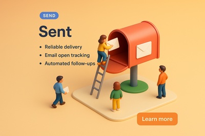 Miniature Scene with Characters and Mailbox in Realistic Style