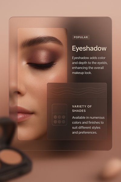 Elegant Eyeshadow Illustration with Informative Overlay