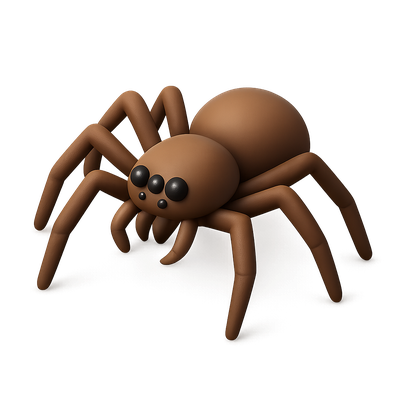 Realistic 3D Spider Illustration