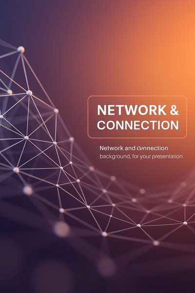 Modern Network and Connection Background for Presentations