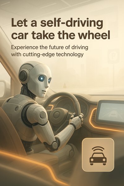 Futuristic Self-Driving Car Concept Art