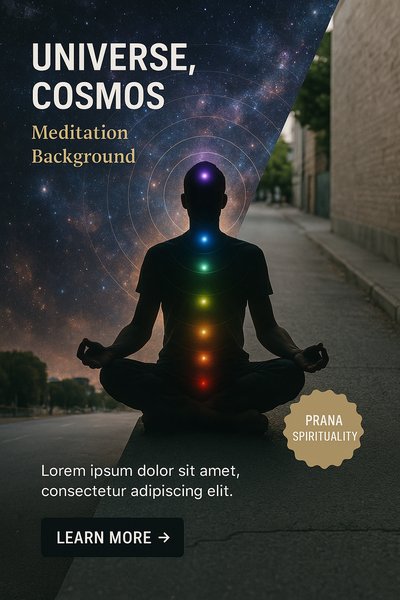 Meditative Cosmic Universe Background for Spirituality