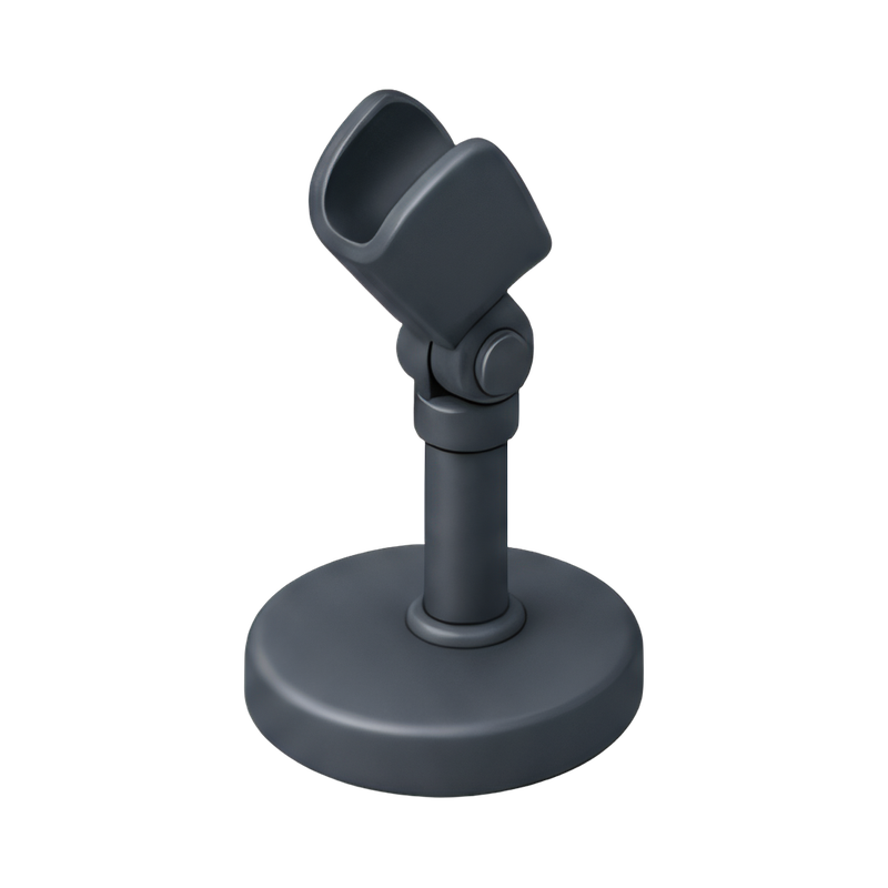 Compact desktop microphone stand