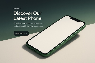 Stylish Green Phone with Clean Design