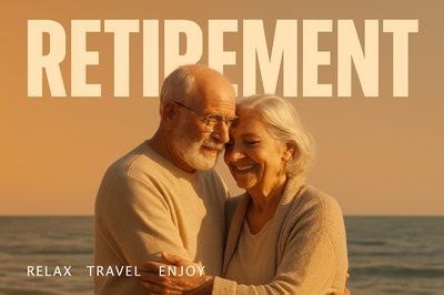 Romantic Ocean Scene Featuring Affectionate Senior Couple