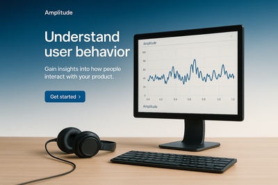 Stylish Web Design Concept for Amplitude Insights