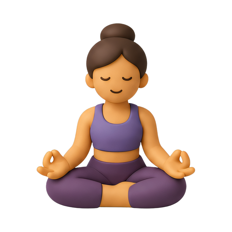 calm meditation figure sitting