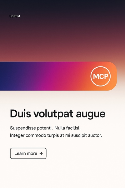 Stylish Gradient Background with MCP Logo and Call to Action