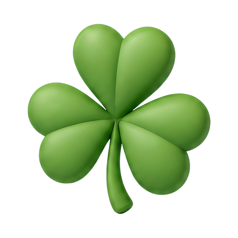 Trio of Fresh Irish Shamrocks