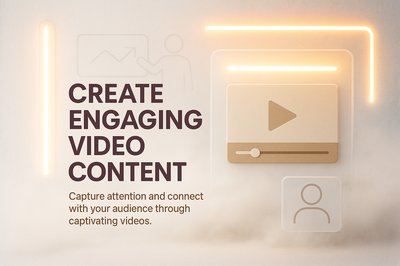 Engaging Video Content Creation Graphic for Marketing