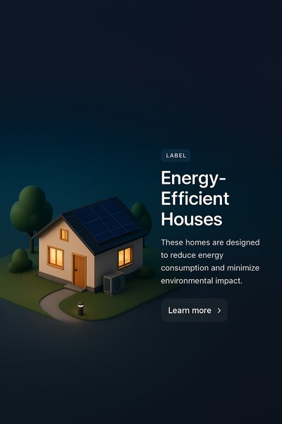 Overview of Energy-Efficient Houses in 3D Style