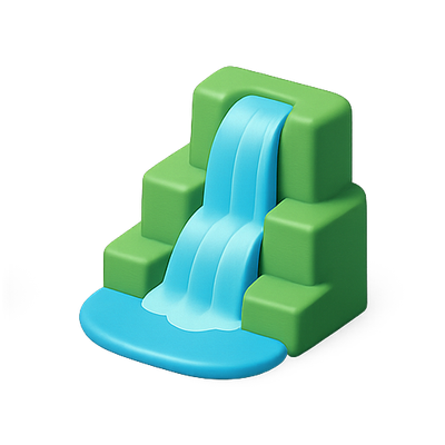 Playful Waterfall Toy Design for Children