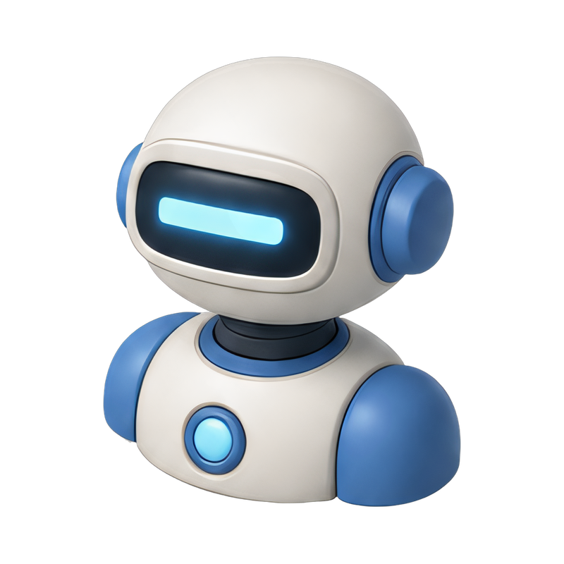 futuristic robot bust