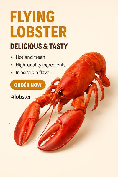 Promotional Food Image Featuring Fresh Lobster