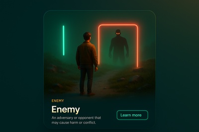 Misty Neon Scene Depicting an Enemy Encounter