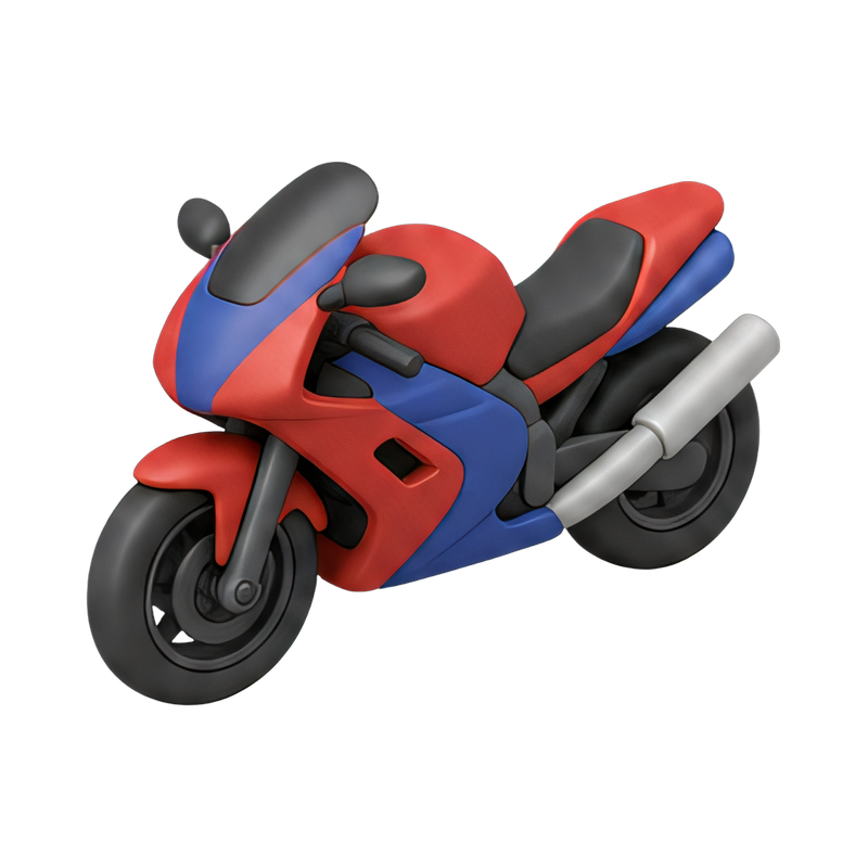 dynamic motorcycle racing shot