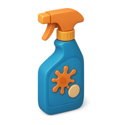 3D Stain Remover Icon with Vibrant Colors