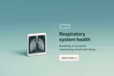 Abstract Human Lungs X-Ray Illustration for Health Awareness