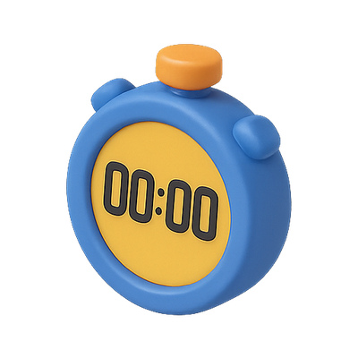 Colorful Digital Stopwatch with Bold Display