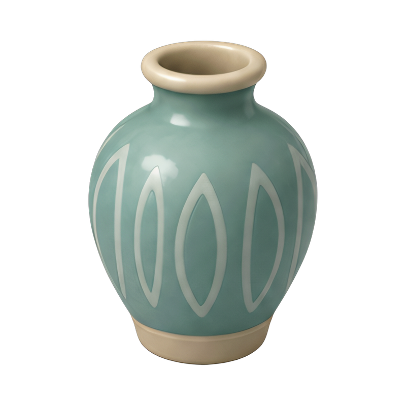 glazed ceramic vase design